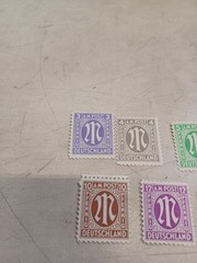 Lot Of 9 Deutschland AM Mix Lot Post Germany Occupation Stamps
