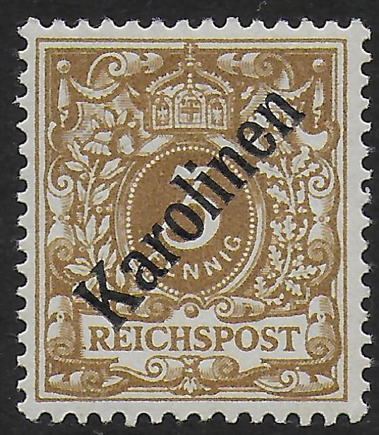 German Karolinen stamps 1899 MI 1I signed Brun MLH VF