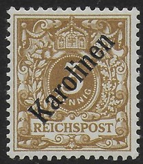 German Karolinen stamps 1899 MI 1I signed Brun MLH VF