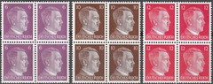 AUTHENTIC Historical Artifact Stamp Germany Blocks WWII Hitler AH Fresh MNH