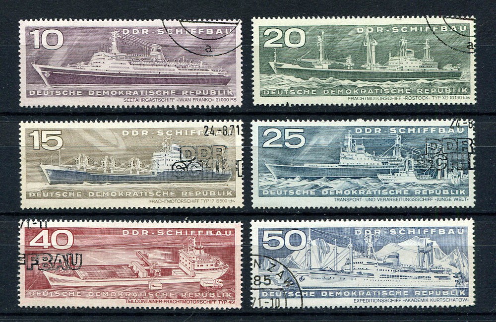 Germay – DDR : Ship building industry set from 1971 – CTO