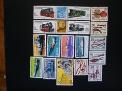 DDR 1981- Short Year of 72 Stamps, 1 Souvenir Sheet, 1 Sheet of 6 MNH, Used