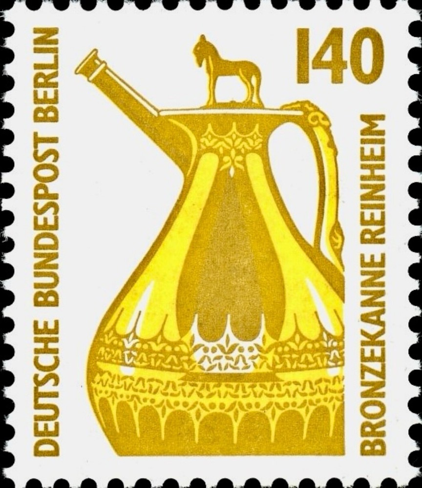 Berlin #Mi832 MNH 1989 Tourist Sights Bronze Jug Reinheim Definitives [9N555]