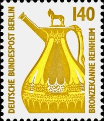 Berlin #Mi832 MNH 1989 Tourist Sights Bronze Jug Reinheim Definitives [9N555]