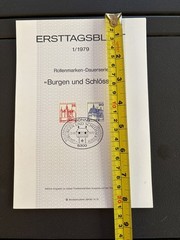 1979 German First Day Cover Stamps Lot of 7 ERSTTAGSBLATT #’s 1-7