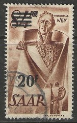 Germany 1947 SAAR surcharged set under French Administration used $ 154.00