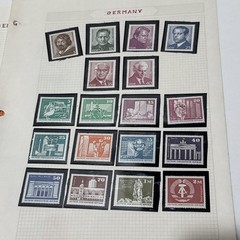 German Stamp Lot 13 Pages Of Mixed Lot