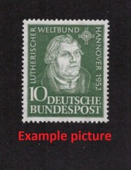 EB0149) GERMANY Mi 149, SC 689 MNH **, Original Gum, Martin Luther, 1952