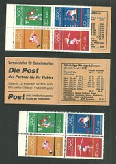 Lot of 2 Germany Scott #B490E Booklets of MNH Mint Never Hinged Postage Stamps