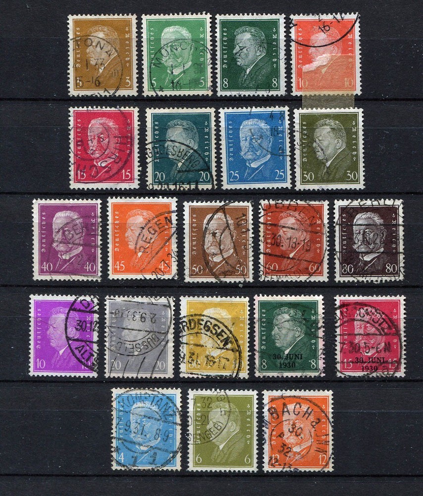 German Reich : Large German President set from 1928 – used