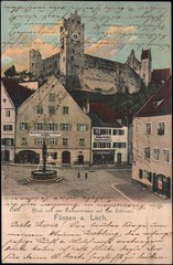 undivided PPC, 1903, Fuessen to Munich