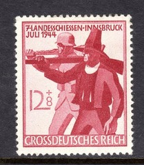 Germany Scott #B 279 VF Unused 1943 12+8 Pfg. 7th National Shooting Matches
