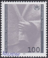 Specimen, Germany Sc1679 Geneva Convention on Refugees 40th Anniversary