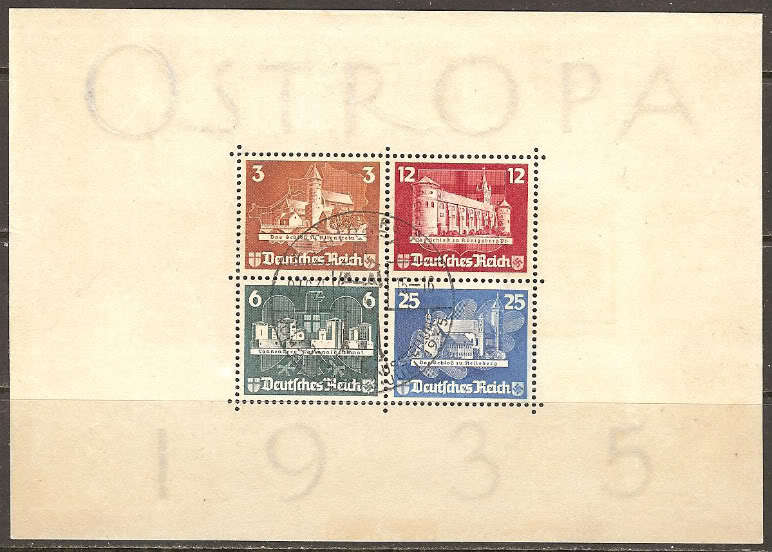 Germany 1935 OSTROPA s/s perfect condition used, Michel # Block 3, $ 1,320.00