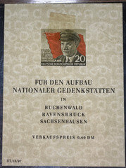 DDR Mi 520 B Wz.X1 Stamp Block 14 With Gum Thälmann Memorials