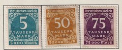 Germany Weimar Republic Hyperinflation set 1923 MH GR