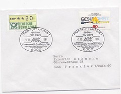 Germany 1984 Event Cover 100 Years AOK Computer Vending Stamp Krankenkasse