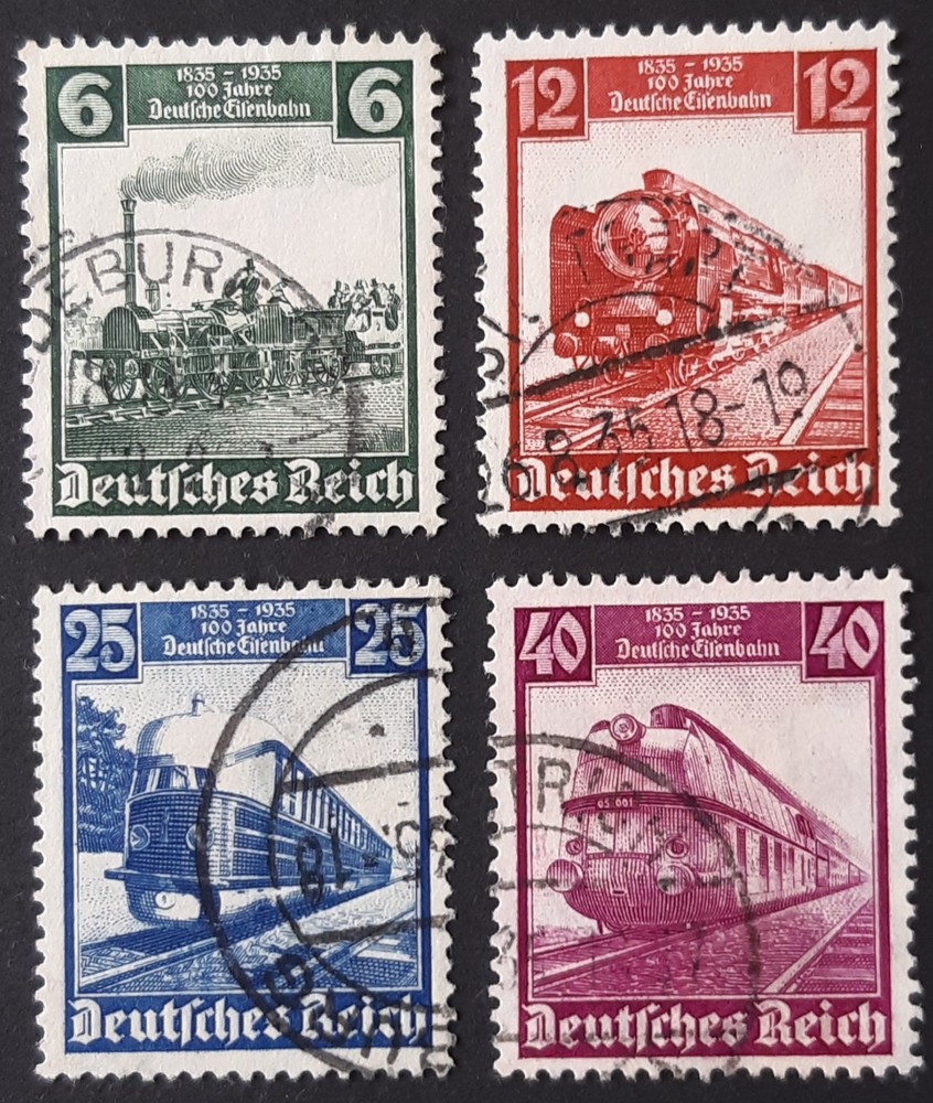 Germany Third Reich 1935 SG577-580 centenary of German railways, fine used