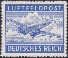 Stamp Germany Feldpost Mi 1-4B Sc MC1-4 1942 WW2 Military Set MNH