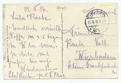 Stealth Patrol, WWI Picture PC, German Army, Feldpost 1916