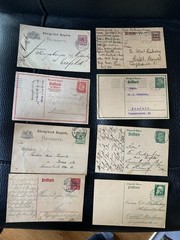 Collection Bavaria Bayern Postal Stationary Ganzsache 20 items 1888 – 1920 lot