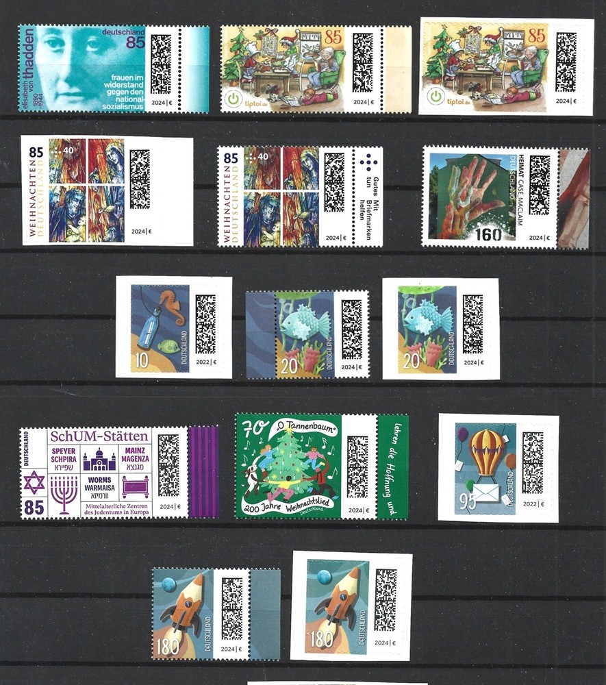 Germany 2024 Nov and Dec Issues MNH