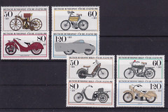 Bundesrepublik/Berlin MNH ** Motorcycle sets from 1983