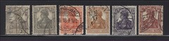 Germany Scott # 96-101 Used Germania Set 1916-1919