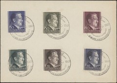 GENERAL GOUVERNEMENT, 1943. Cover Mi 83A-86A, 87B, Krakau