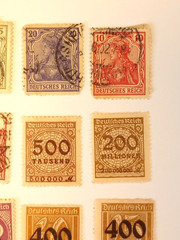 (17) Germany Stamps Mixed Lot Deutsches Reich 1920s Overprint MH Used