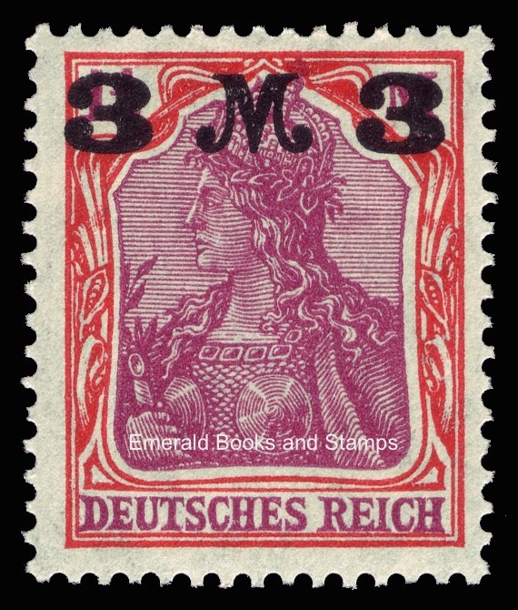 EBS Germany 1921 – Germania (IX) – Overprint – Michel 155 I – MNH**