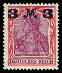 EBS Germany 1921 – Germania (IX) – Overprint – Michel 155 I – MNH**