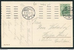 1925 Germany Berlin LUSTGARTEN postcard, machine cancel