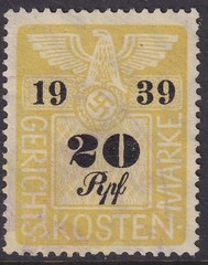 Lot Stamp Germany Poland Revenue WWII Court Document Fee 1939 Selection MNG
