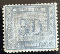 GERMANY – #13 Numeral 10Pfg Mint Hinged – CV $50