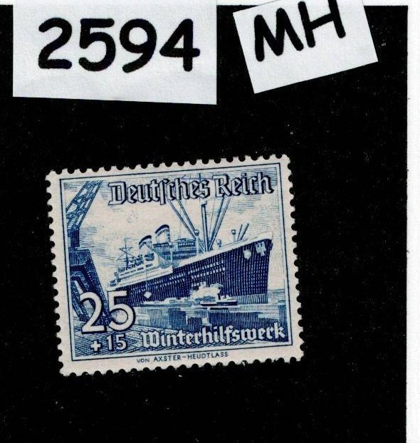 MH stamp Scott B114 1937 Winter relief Culture fund Germany #2594