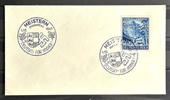 1941 German Stamp on envelope Special Postmark Meistern 1941 /637