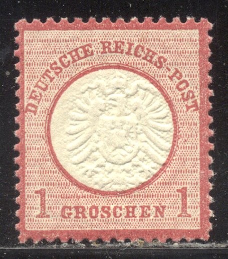 GERMANY #17 Mint NH – 1872 1gr Carmine, Lg Shield