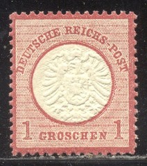 GERMANY #17 Mint NH – 1872 1gr Carmine, Lg Shield