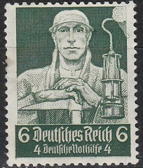 Stamp Germany Mi 559 Sc B62 1934 War 3rd Reich Profe ions German Miner MH