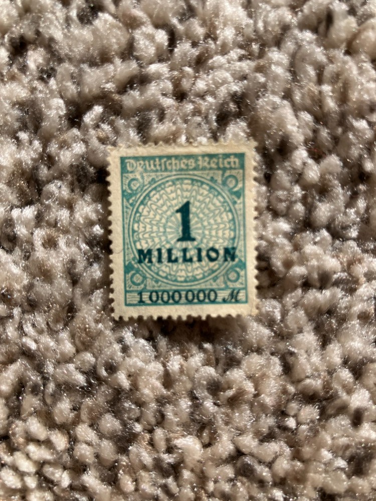 Germany Stamp – 1923 – 1 Million Mark – Weimar Deutsches Reich – Mint