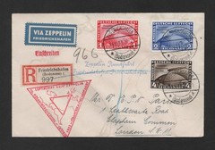 GERMANY 1933 GRAF ZEPPELIN TO US FRANKED THE CHICAGO FLIGHT SET SC. #C43-C45