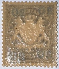 Travelstamps: 1920 Germany Bayern Overprint Stamp Mi 177 – Mint MOGH