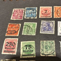 Germany 25 Used Stamps Lot Deutsches Reich Germany & Colonies Collectible