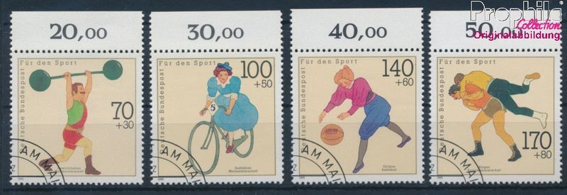 Stamps FRD (FR.Germany) 1991 Mi 1499-1502 (complete.issue) fine used / (10483618