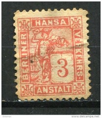 Germany 1886 Local Private Berliner Hanssa MNH/MH/Used