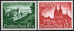 THIRD REICH 1940 mint Eupen Malmedy Annexation stamp set!
