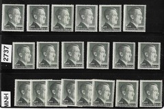 MNH stamps X20 1RM Third Reich Hitler 1942-1944 / Sc 524 Perf 14.0 #737