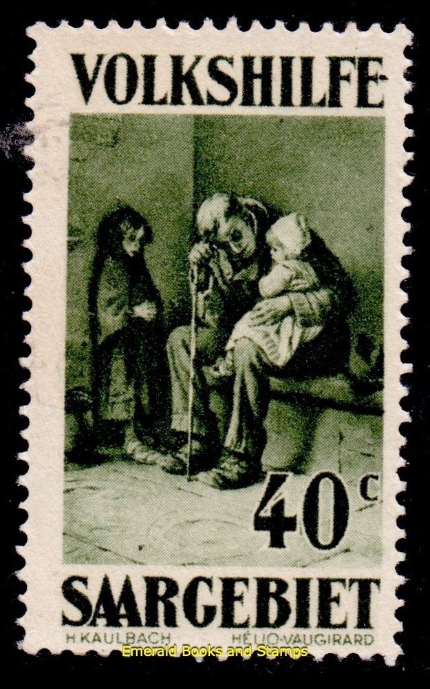 EBS Germany SAAR 1929 – Welfare – Paintings (II) – Michel 135 – MNH** – cv $11