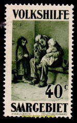 EBS Germany SAAR 1929 – Welfare – Paintings (II) – Michel 135 – MNH** – cv $11